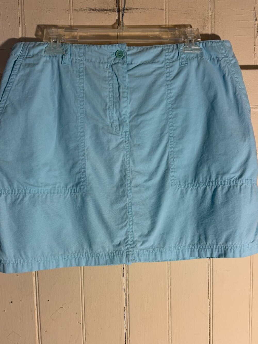 Jones New York Sport Mint Green 100% Cotton Skort Sz 12